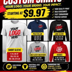 Custom Shirts & Bulk Apparel Design Your Own T-Shirts, Polos, & Hoodies