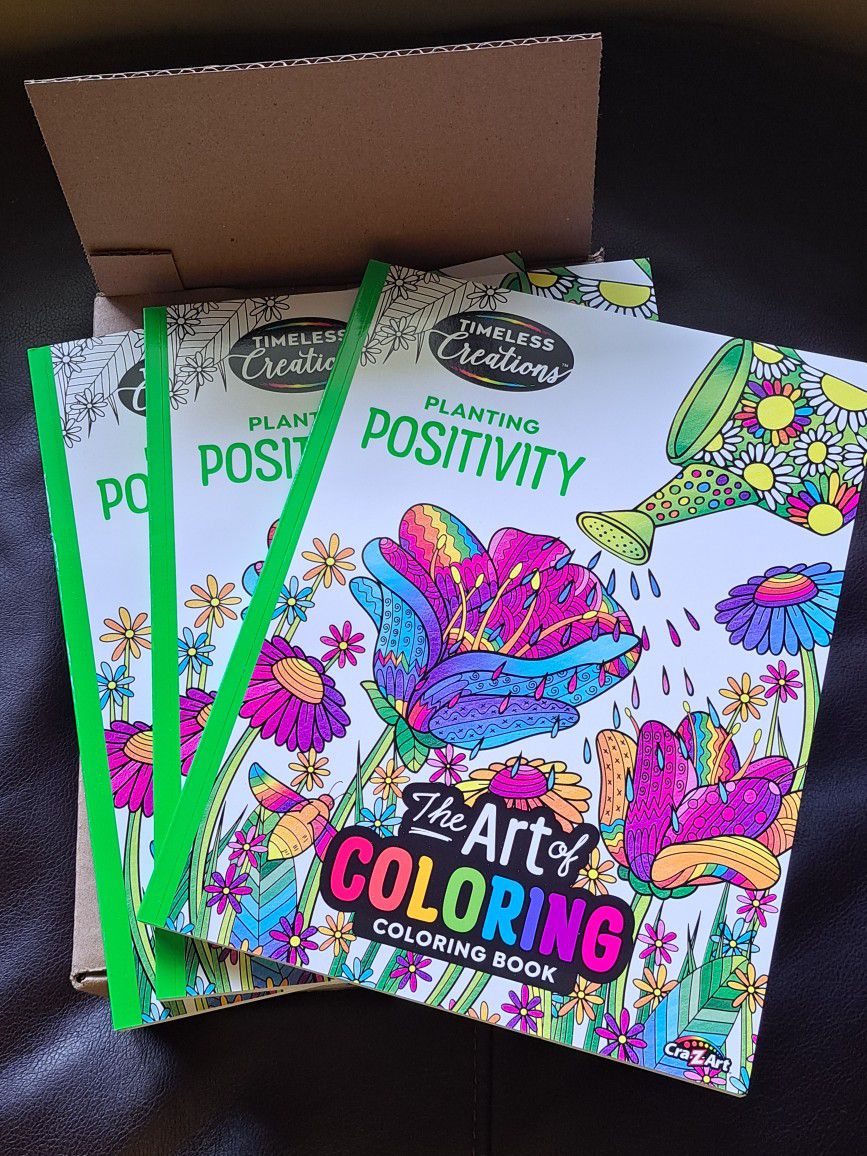 Brand New Cra-z-Art Planting Positivity Coloring Book 67007