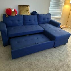 L-Shape Convertible Sleeper Sectional