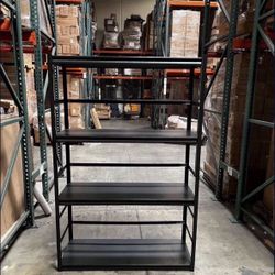 New In Box 4 Tiers Black 47.2"X17.8"X72" Metal shelves Storage