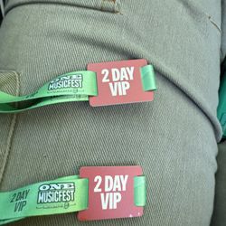One Music Fest VIP Wristbands