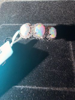 Three-Stone Opal Cocktail Ring
