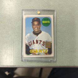 1969 Topps Willie Mays Baseball Card 