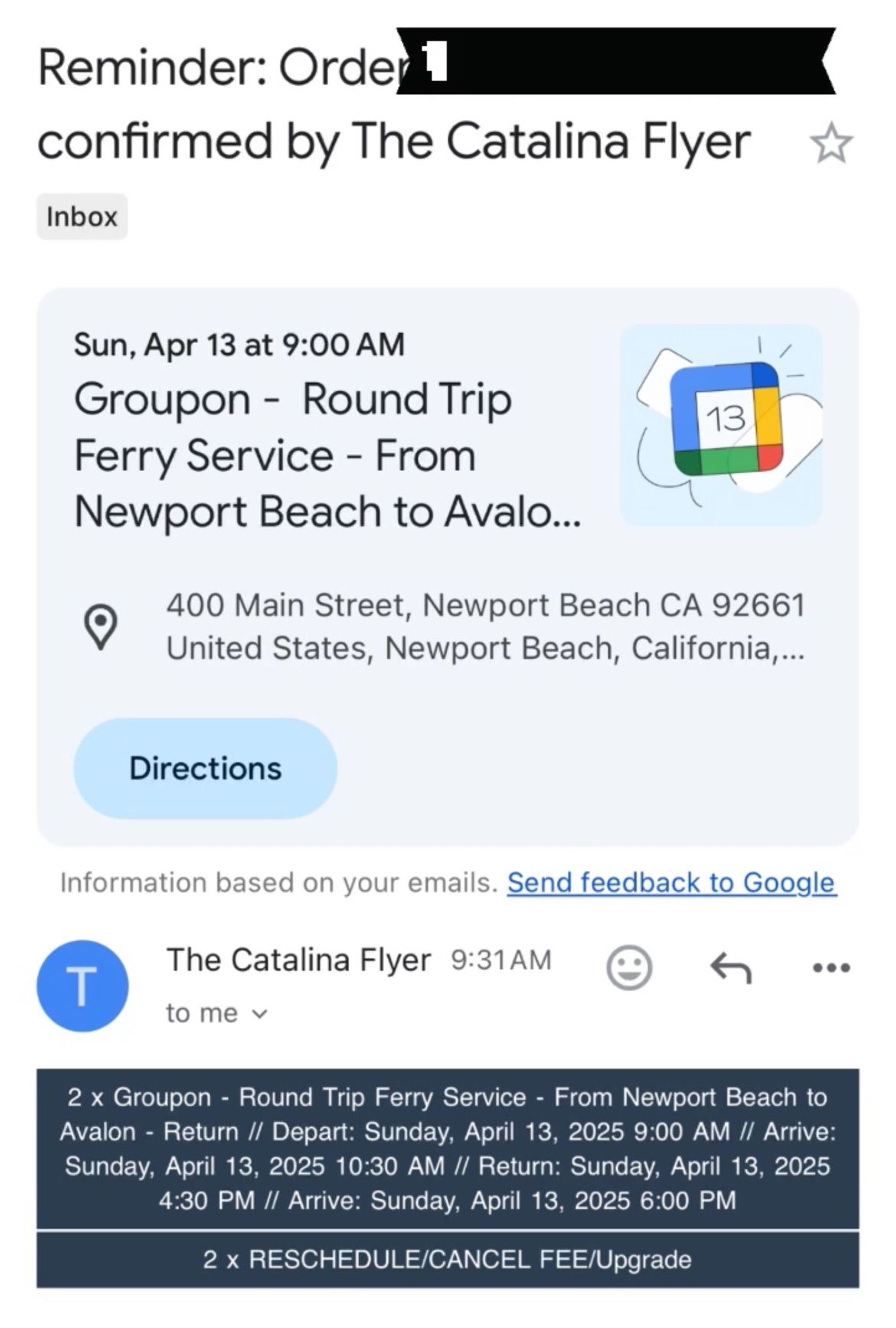 Tickets To Catalina Island