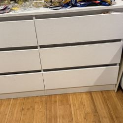 6 Drewer Wood Dresser 