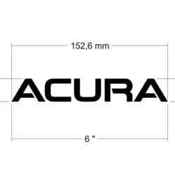 Reserved forACURA LOGO DECAL STICKER EMBLEM M1 6" x 1"