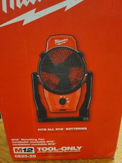 Milwaukee M12 Mounting Fan Tool Only