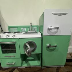 Kids Wooden Retro  Kitchen 