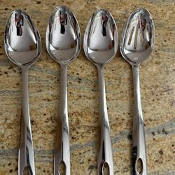 Stainless Steel Serving Spoon Set – 4 Pieces