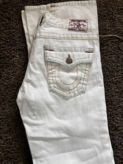 True Religion Jeans Flap White