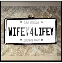 Wifey4Lifey License Plate Clutch | ALDO | Women’s Purse / Designer Clutch | $90