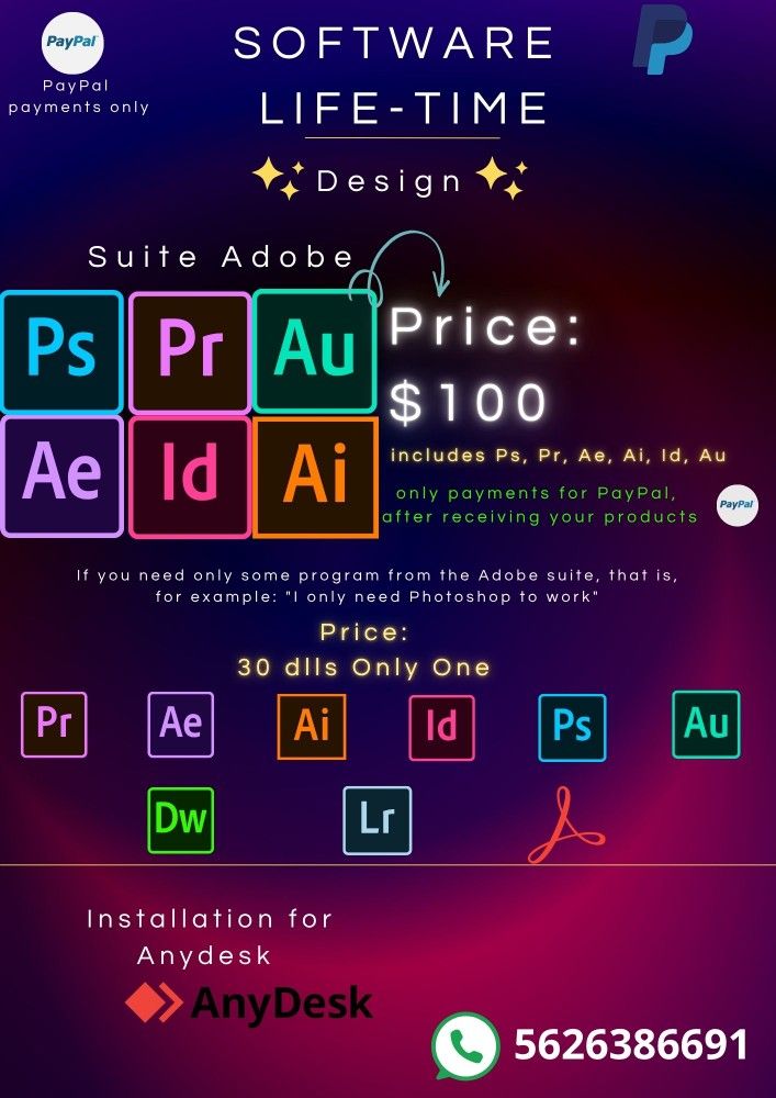 🇺🇸🇺🇸✨️Suite Adobe ✨️🇺🇸🇺🇸SOLIDWORKS ✨️MasterCAM ✨️AutoCAD ✨️SKETCHUP ✨️✅️✅️