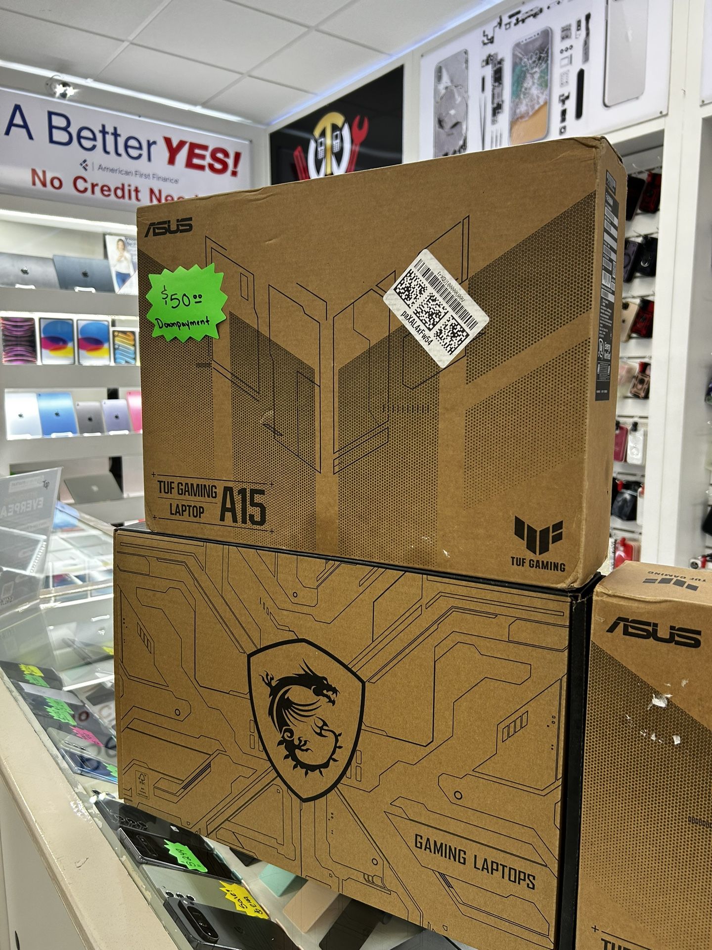 Asus A15 Gaming Laptops Brand New $50 Down Payment