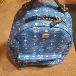 McM Backpack with suede straps