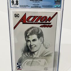 Action Comics #1000 Swan Sketch DF Variant Limited 4000 CGC 9.8 DC