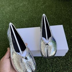 Masion Margiela Wmns Tabi Ballerina silver 