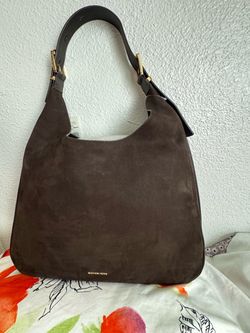 Michael Kors Brown Suede Hobo Bag