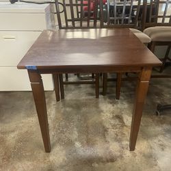 Wooden Dining Table small & sturdy H 29 x W 30 x L 30