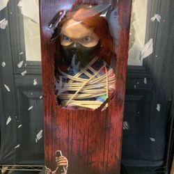 Spirit Halloween Tied Up Chucky Doll