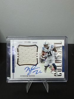 Nyheim Hines National Treasures Colossal /99