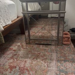 Mirrored nightstand 