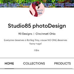 Studio85 Rolling Trays Nug Bag, Nug Tins