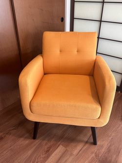 Hashtag Home Araceli Mustard Yellow Accent Chair