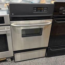 GE Stainless Steel 24” Single Wall Oven Gas