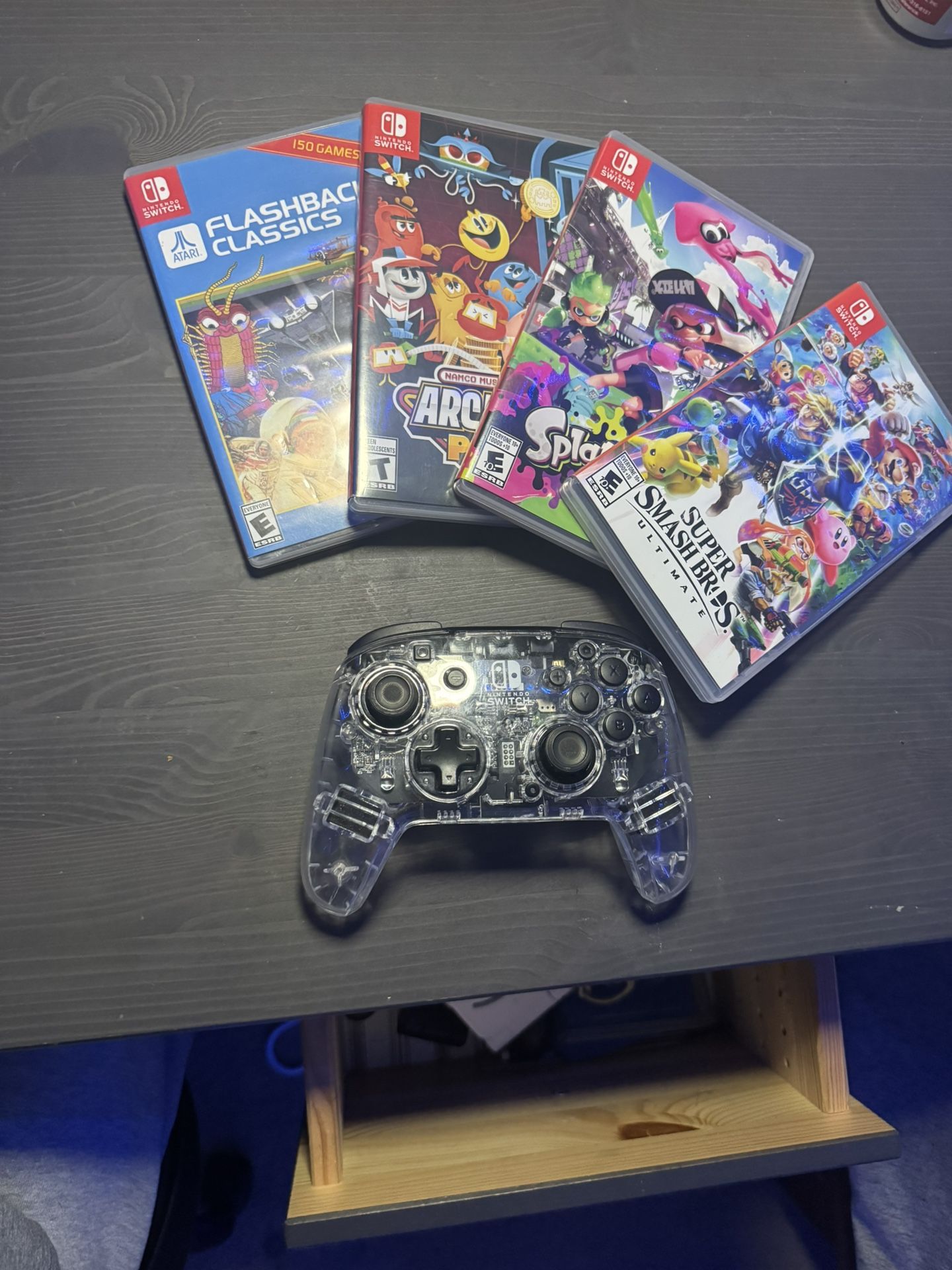Nintendo switch games and controller