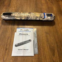 PowerXL Realtree Camo CORDLESS Duo NutriSealer Vacuum Sealer for Hunting, Fishing, and Camping