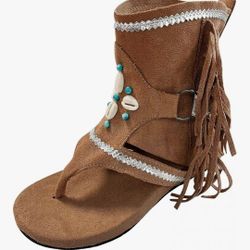 New..Woman Brown Sandals Size 9