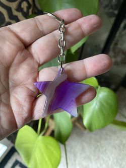 Agate Star Keychain 
