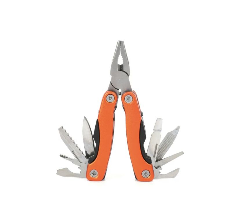 Aluminum 11-in-1 Compact Fishing Multitool with Sheath