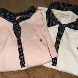 Large Tommy Hilfiger Women's Polka Dot White Polo Dress