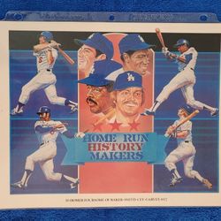 Dodgers Home Run History Makers Volpe Portrait  1982