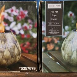 Allen + Roth Fire Pot Set Of 2