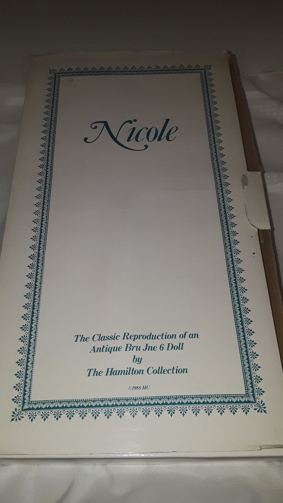 Hamilton Collection Nicole reproduction antique doll