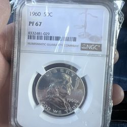 1960 50c PF67 Franklin Half Dollar 