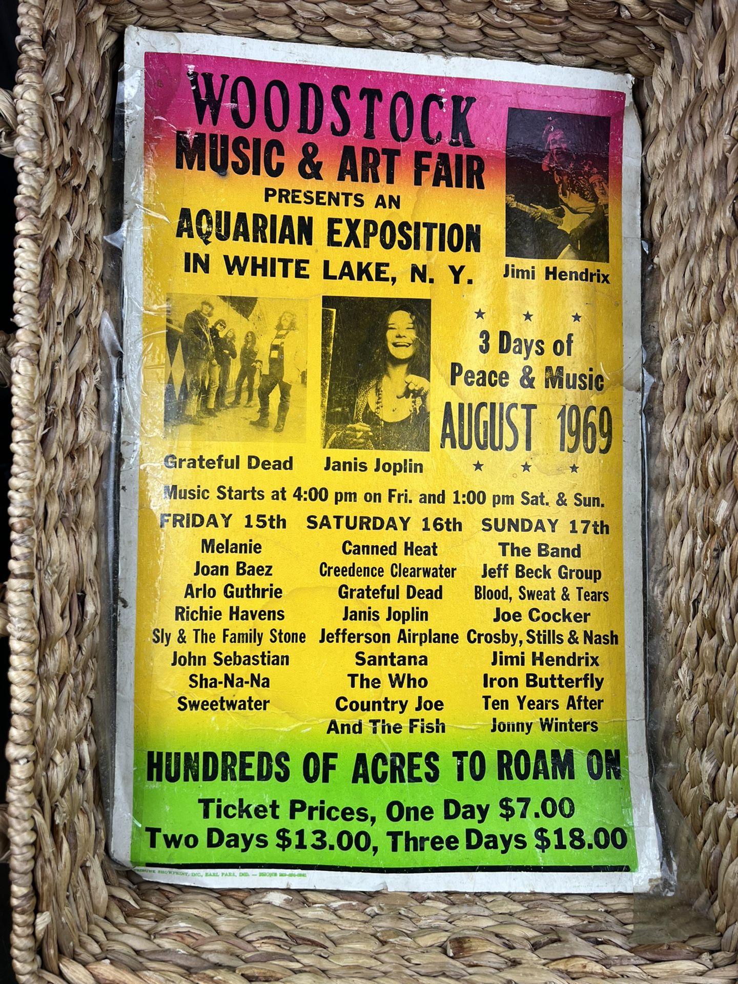 Woodstock 1969 Poster