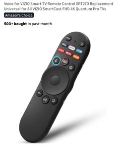 VIZIO Smart TV Voice Remote XRT270 Replacement – SmartCast 4K TV Remote