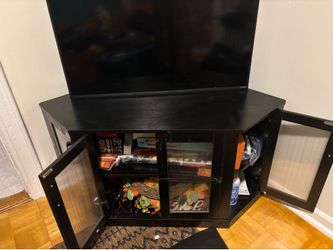 TV stand with storage.