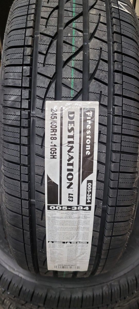 4 New Firestone 245 60 18