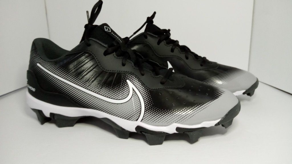 Nike Alpha Huarache 4 Keystone Men\'s Baseball Cleats Black DJ6524-001 Size 12 Nike Alpha Huarache 4 Keystone Black White Grey DJ6524-011  main image 2