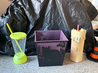 Complete Practical Magic 2 Theater Bundle – Silhouette Cat Popcorn Bucket, Margarita Blender Cup, & Magic Candle Cup!