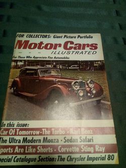Vintage motor cars/1964