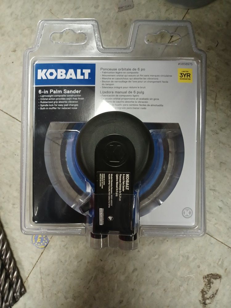 Kobalt 6in Palm Sander Air Tool