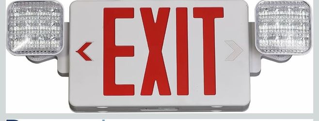 LED EXIT LIGHTING FIXTURE