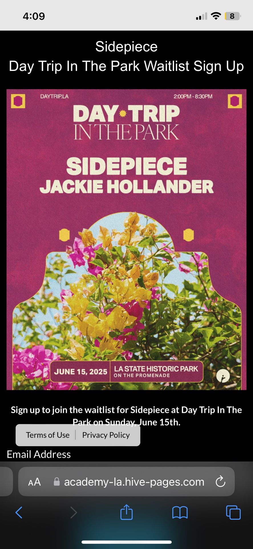 Sidepiece Day Trip Tickets