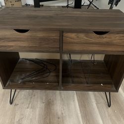 Console Table With Drawers And Dividers For Records Free