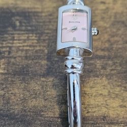 Womens Bulova Bangle Steel Watch